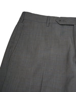 ZANELLA - “Parker” Wool Subtle Plaid Flat Front Dress Pants - 33W