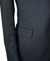 Z ZEGNA- Black With White Fleck Logo Collar Blazer - 38S