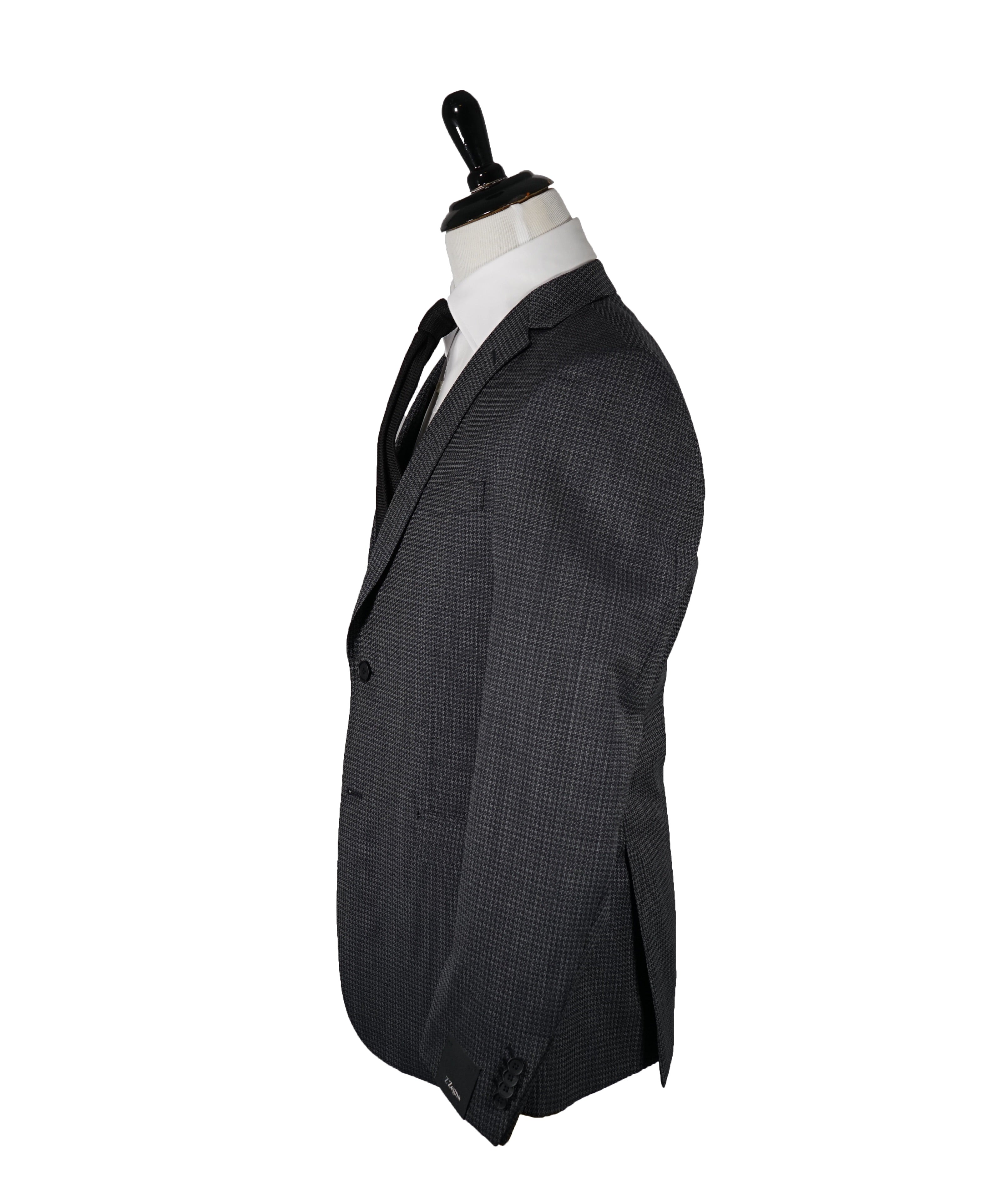 Z ZEGNA - Houndstooth Gray Blazer - 42R