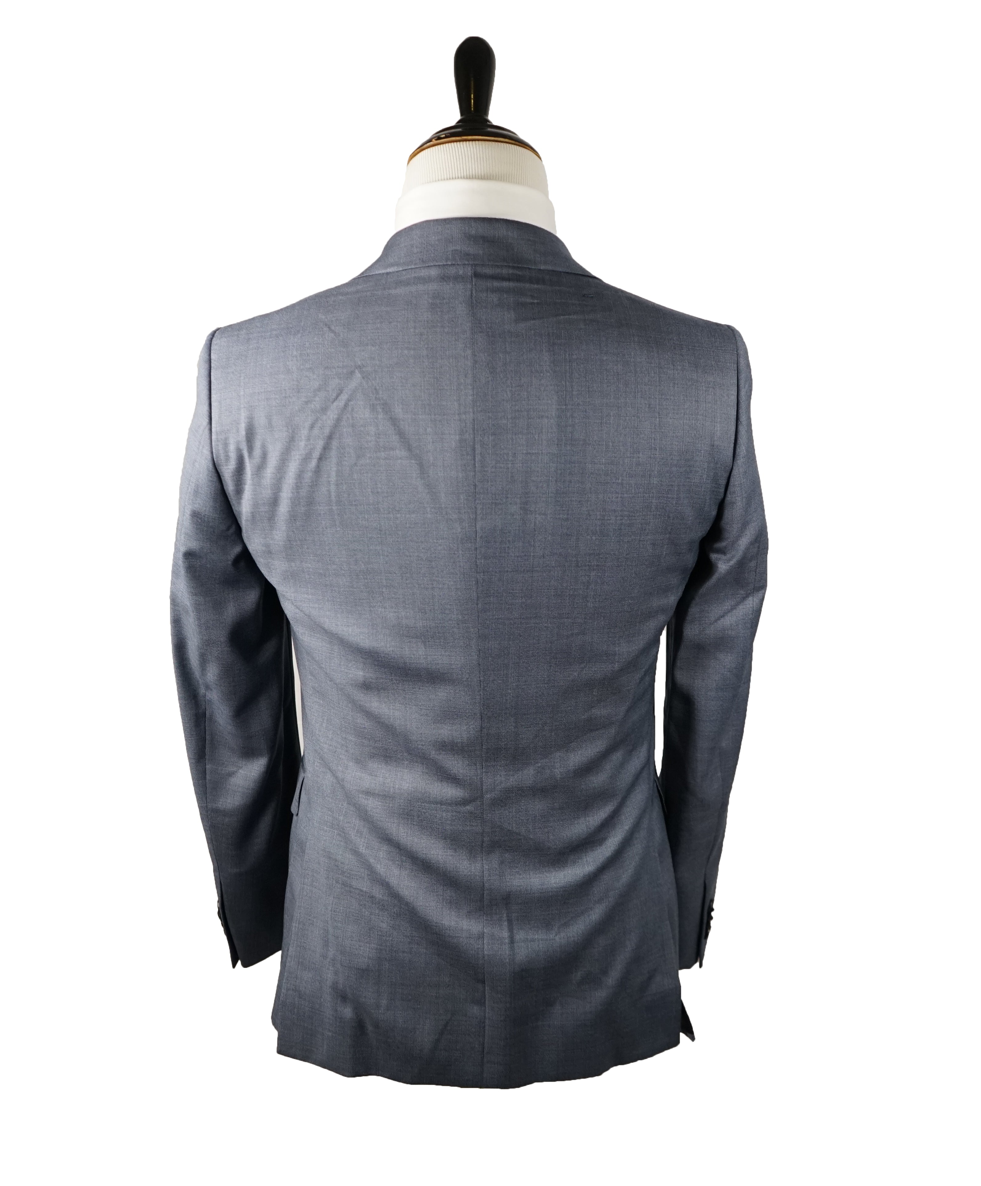 Z ZEGNA - Medium Blue Birdseye Suit - 38R