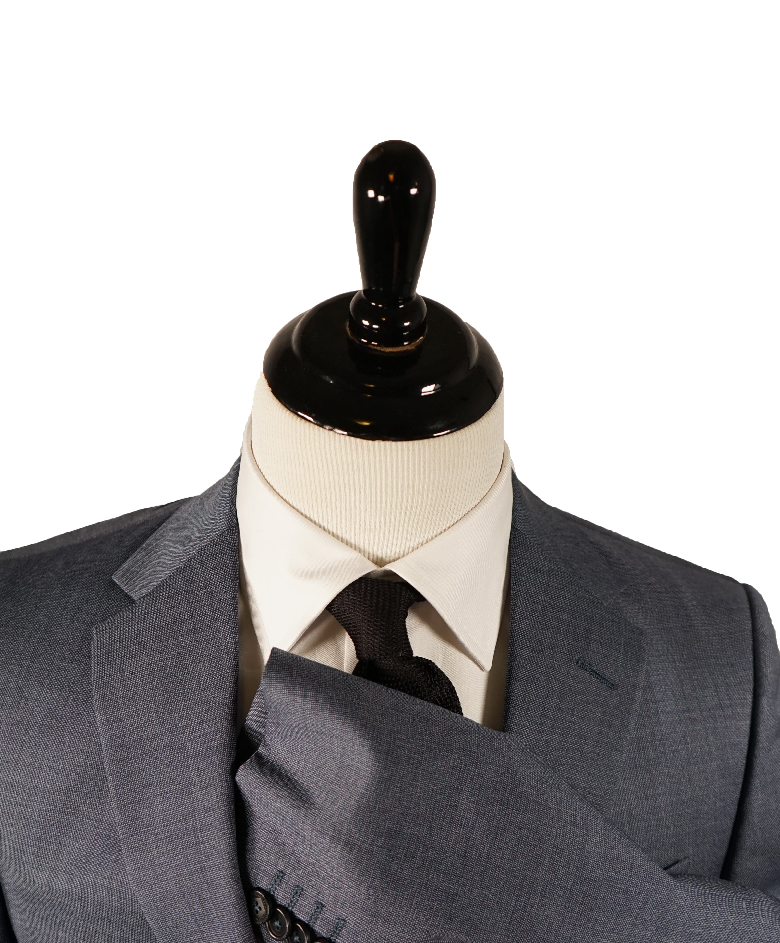 Z ZEGNA - Medium Blue Birdseye Suit - 38R