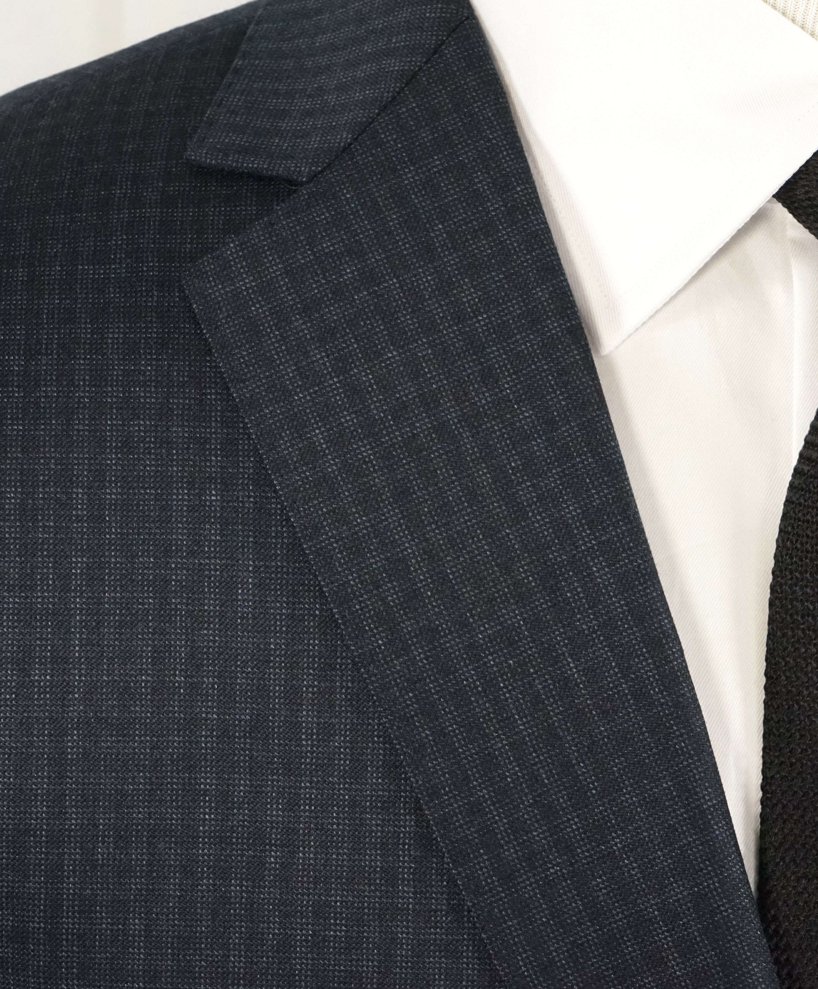 Z ZEGNA - Gray Plaid Check Textured Fabric Drop 8 Wool Suit - 42R