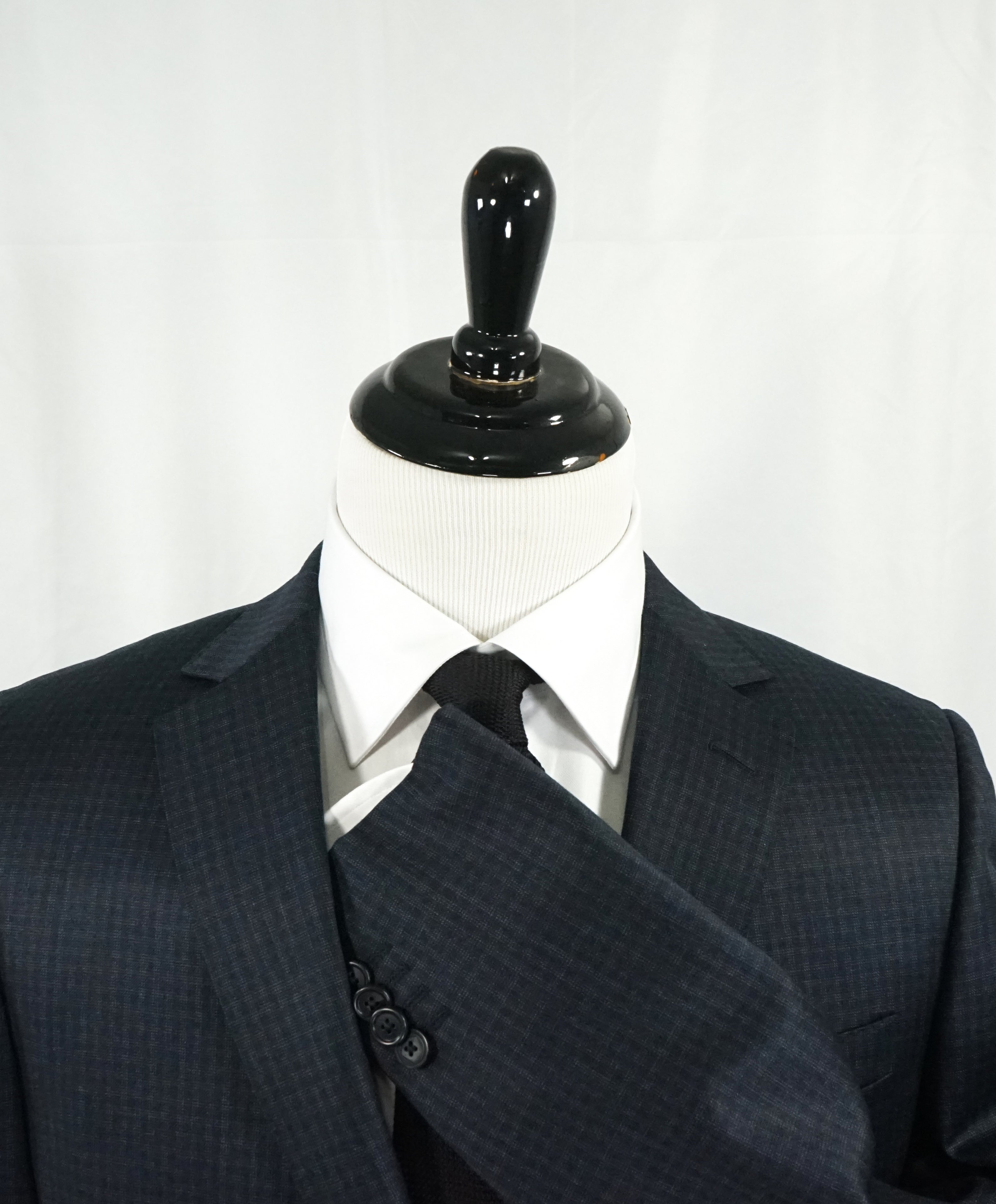 Z ZEGNA - Gray Plaid Check Textured Fabric Drop 8 Wool Suit - 42R