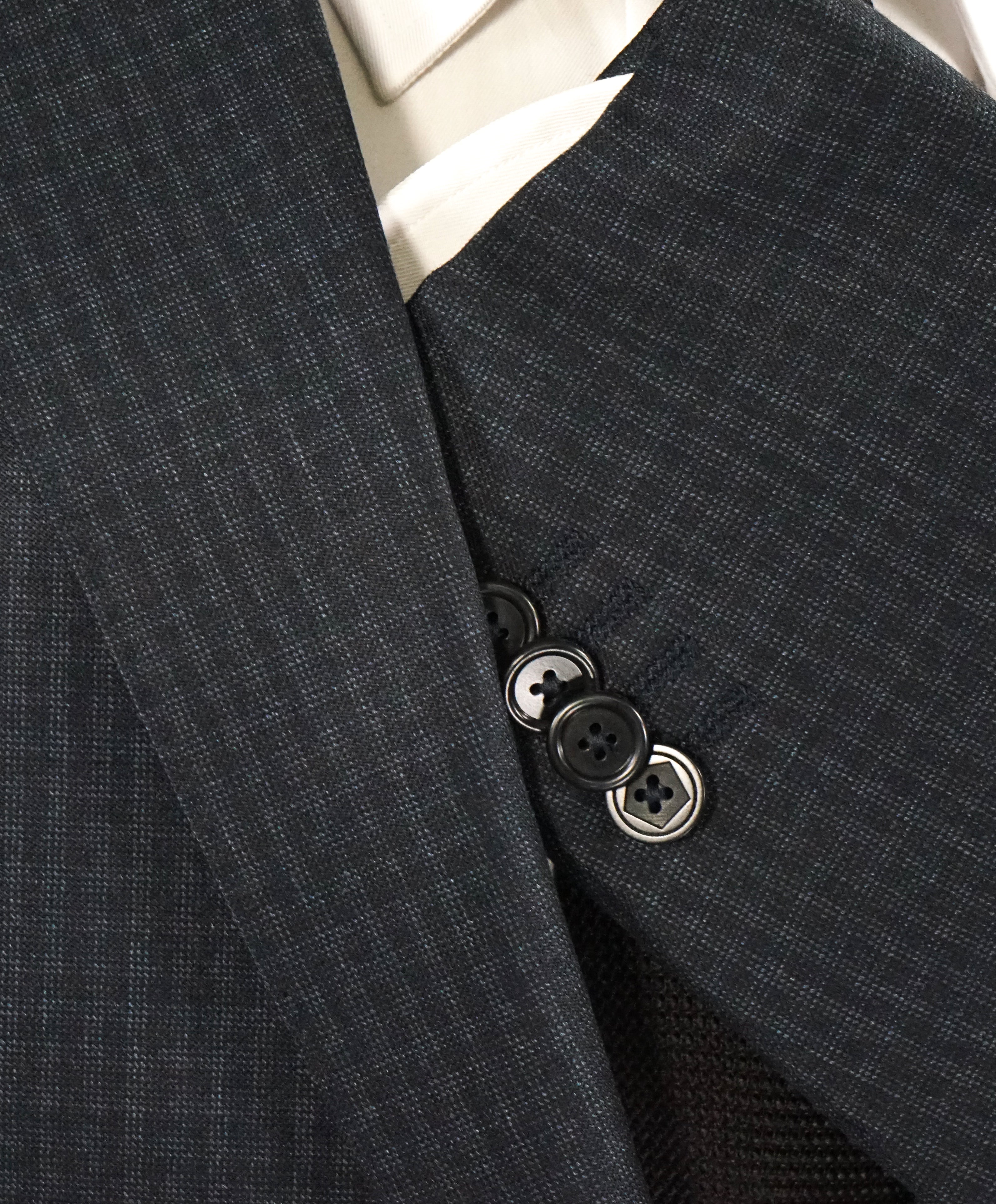 Z ZEGNA - Gray Plaid Check Textured Fabric Drop 8 Wool Suit - 42R