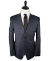 Z ZEGNA - Blue Bold Prince of Wales Check Drop 8 Slim Wool Suit - 44R