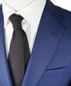 Z ZEGNA - Cobalt Blue Textured Fabric Drop 8 Wool Suit - 40R