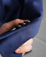 Z ZEGNA - Cobalt Blue Textured Fabric Drop 8 Wool Suit - 36R