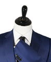 Z ZEGNA - Cobalt Blue Textured Fabric Drop 8 Wool Suit - 36R