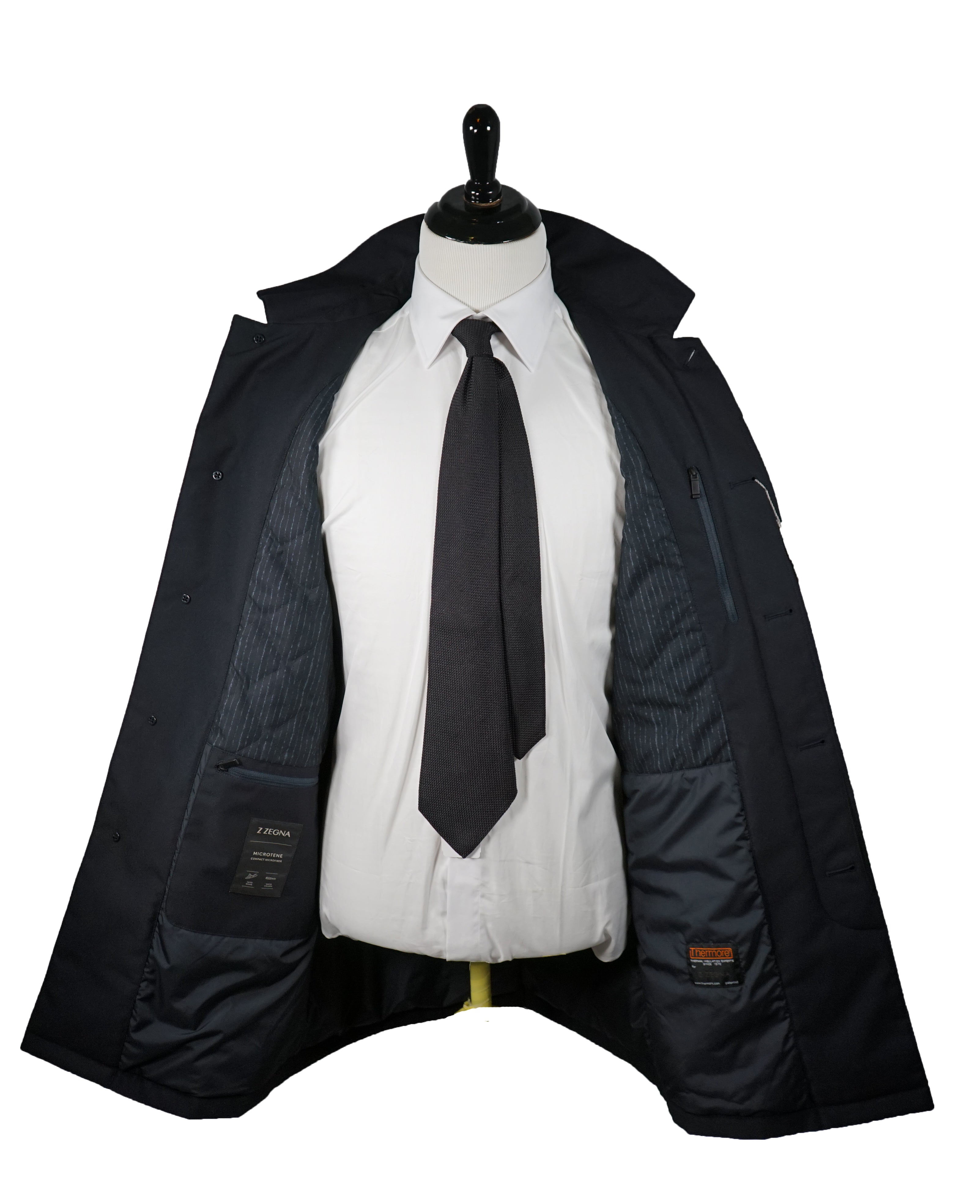 ERMENEGILDO - Z ZEGNA - Thermal Insulated Top Rain Coat Blue