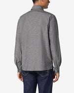 $595 CORNELIANI - Cotton Gray Circle Shirt Jacket Coat - 42 US (52EU) Large