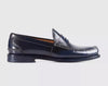 GUCCI - Blue leather penny loafers - 8.5UK 9US