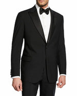 $2,095 ARMANI COLLEZIONI - “G Line” Wide Peak Lapel Tuxedo Suit - 40L
