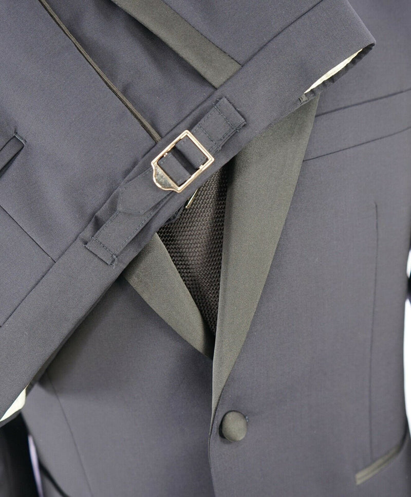 PAUL SMITH - Wool/Mohair Blend NAVY BLUE TUXEDO Suit - 40R