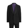 RALPH LAUREN PURPLE LABEL - *SHAWL COLLAR* Black Tuxedo Suit With Side Tabs - 40S